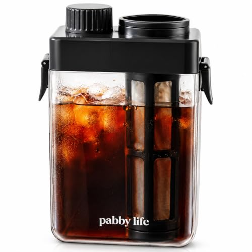 LZLOOK Cold Brew Coffee Maker with 225-Mesh Filter, 700mL