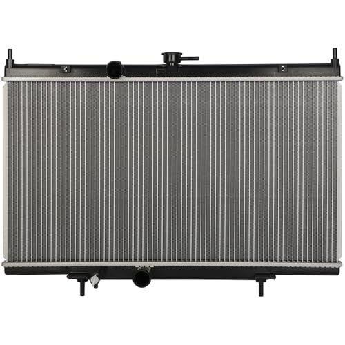 SCITOO Engine Coolant Aluminum Radiator Assembly for 2007-2012 for Nissan for Sentra 2.0L 2007-2012 for Nissan for Sentra 2.5L; Replace: 2998,3346, CU2998, 21400ET000, NI3010211