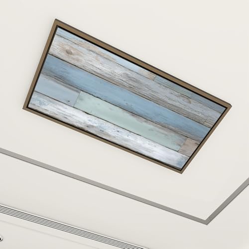 4 Pack Fluorescent Light Covers 4 x 2 ft Distressed