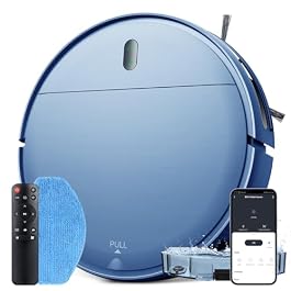 Robot Vacuum and Mop Combo, 2 in 1 Mopping Robotic Vacuum with WiFi/App/Alexa, Robotic Vacuum Cleaner, Schedule Settings, Self-Charging, Ideal for Hard Floor, Pet Hair and Carpet