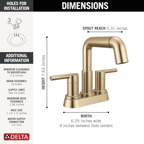 Robinet de salle de bain à 3 trous bronze Nicoli mitigeur évier douchette