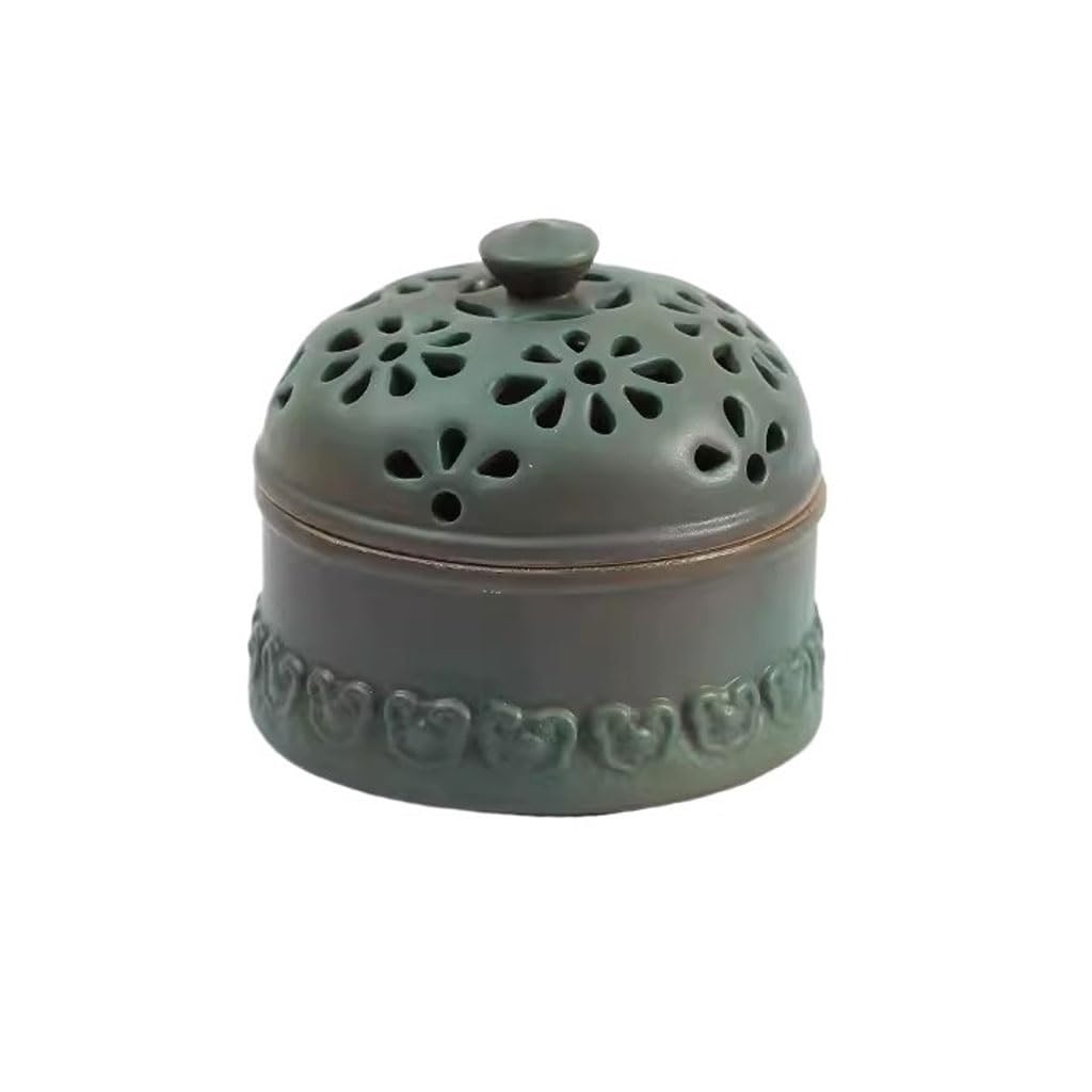 Accessoires de méditation : porte-encens en bois de santal et céramique TUSUOD