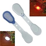 Tres modos de luz de noche brillante LED: 25 lúmenes que emiten un amplio haz de luz en frente tuyo.