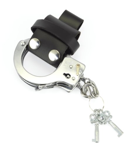 Étui menottes Rimba noir et argent pour pimenter vos nuits de bondage