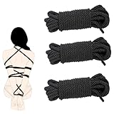 BDSM Bondage Rope Sex Restraints Adult Toys SM Starter Set for Women Men Couples 32 Feet/10m, 3 Pack (Black)