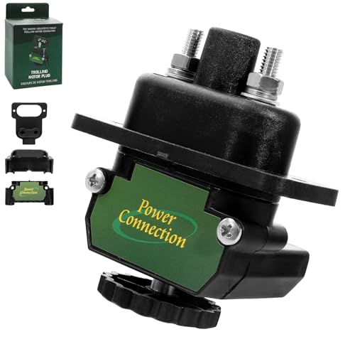 Trolling Motor Plug 027-0004-kit DC to DC Power Connector, for Onboard Marine 12V to 48V DC Power Connection, 80AMP Capacity, 2 Configuration (L-Shaped and Linear)