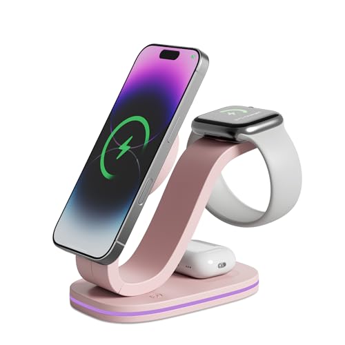 QISI Qi2F؍σCX [d iPhone AndroidΉ 15W }[d Magsafe 3in1 AppleWatch px ܂ݎ CX AhCh iPhone 16 15 14 Plus Pro Max 13 1