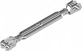 ARBO-INOX Spannschloss Wantenspanner offene Form Gabel Gabel Edelstahl A4 Größe M5
