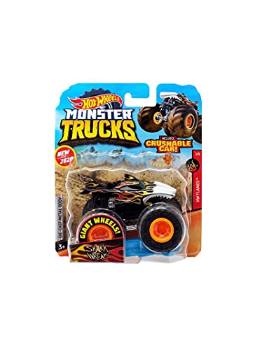 Hot Wheels 2018 RELEASE MONSTER JAM RACING MONSTER TRUCK DIE-CAST WITH COLLECTIBLE WHEEL TOKEN