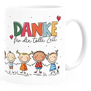 SpecialMe® Kaffee-Tasse Danke Erzieherin Herz kleines Geschenk Abschied Spruch für die tolle Zeit weiß standard