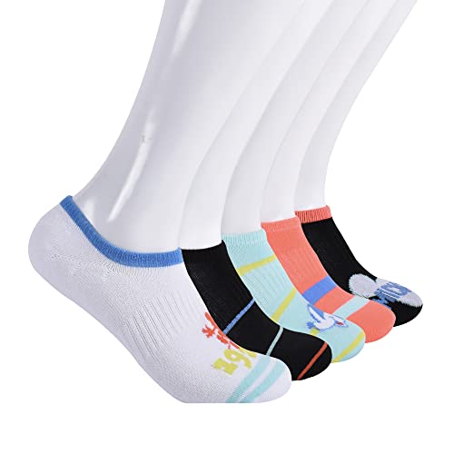 Mickey Mouse Womens 5-Pack No Show Socks, White, 9 11 Us #TOP10
