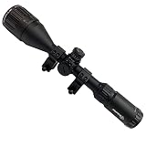 FSI 4-12x50 Rifle Scope R/G/B Illuminated Reticle with Scope Rings