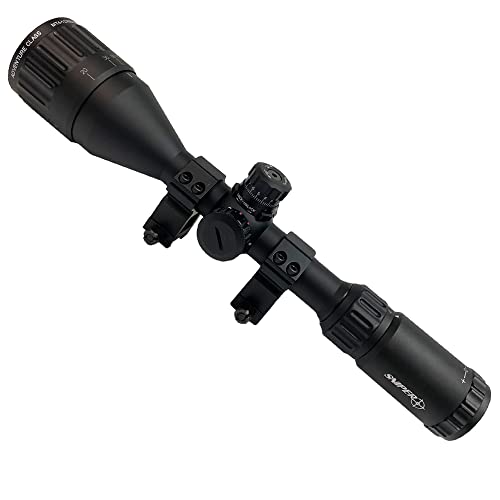 Fsi 4-12X50 Rifle Scope R/G/B Illuminated Reticle With Scope Rings #TOP23