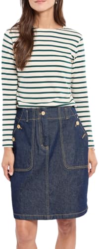 Jupe en jean Armor Lux coton jupe droite confortable pour silhouette parfaite