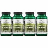 Swanson Double Strength Boswellia-Herbal Supplement Promoting Joint Support-Ayurvedic Herb for Joint Flexibility & Mobility Support-Made w/Boswellia Serrata Resin-(60 Capsules, 800mg Each) 4 Pack