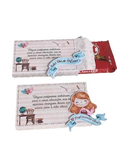 Caixinha para KITKAT Dia dos Professores Lembrancinha - 15 Unidades - Pegue e Monte