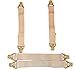 Hold-Up Brand Adjustable Sheet Mattress Corner Straps with Patented Gripper Clasps Made in the USA
