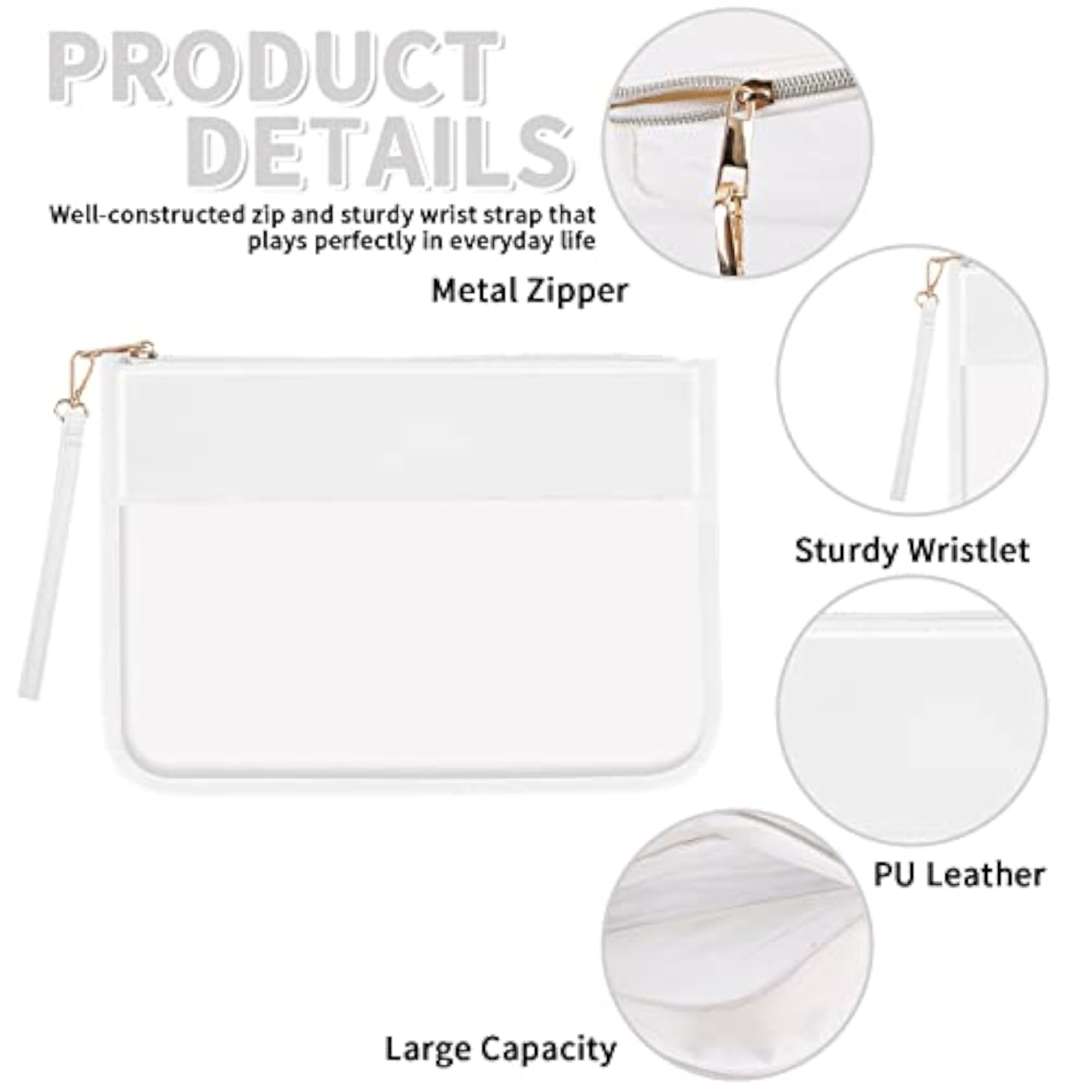Clear Zipper Pouch, DIY Clear Makeup Cosmetic Bag