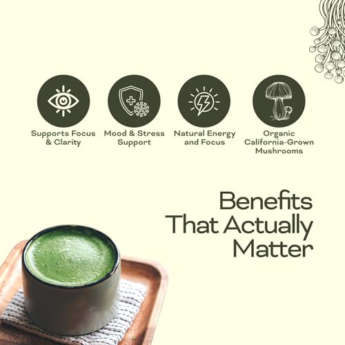 Té Matcha con setas sabor vainilla fresa 30 porciones miniatura 2