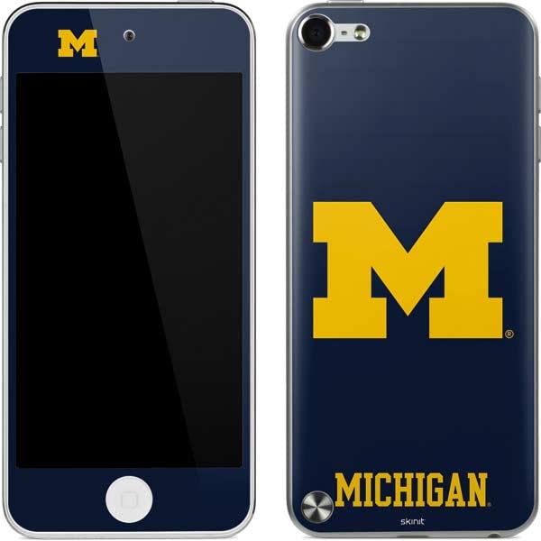 Skinit Decal MP3 Player Skin Compatible with iPod Touch (5th Gen&2012) - Officially Licensed College Michigan M Logo Design