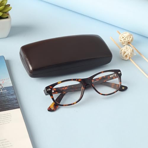 Image of VIVID Vision Unisex Adult Eyewear Specs Case Cover | Screw Driver | Free Cloth | Protect Eye Glasses | Chashma Dibbi | Spectacle Box | HINGE-SPRING | Metal | 3 IN 1