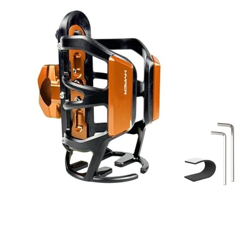 Porte-gobelet moto et porte-bouteille d'eau orange pour accessoire Ducati Hypermotard