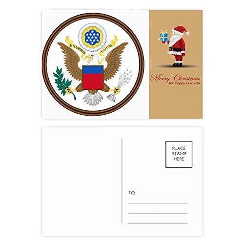 Cartes postales emblème national États-Unis en carton rigide supérieur, lot de 20 pièces