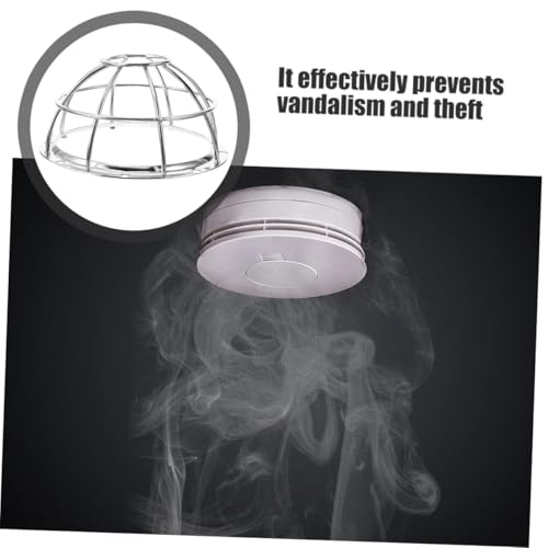 Protector para detector de humo PRETYZOOM de hierro, ideal para salones y pasillos 8