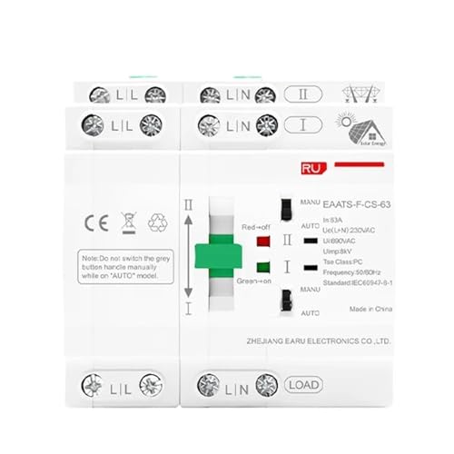 Sélecteur électrique ATS pour basculer entre réseau et panneaux solaires
