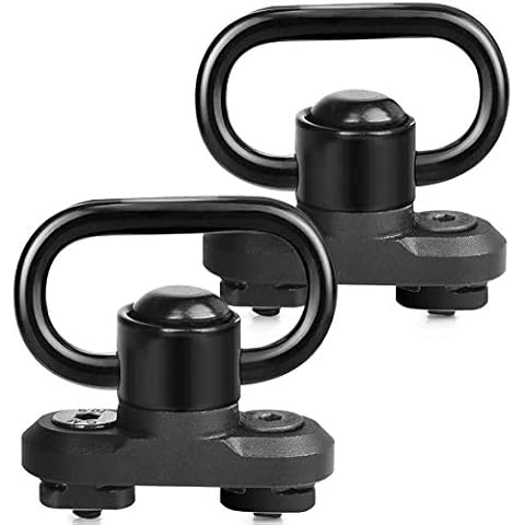 KEENZO M-lok QD Sling Mount Swivel with 360 Degree Rotation 1.25 Inch, 2 Pack Cover