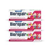 Biorepair, Dentifricio Bimbi 0-6 anni, Protezione Carie, Fragola, 3x50 ml