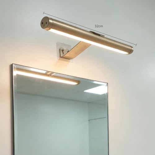 Apliques de pared LED con control táctil regulable y recargable USB para baño 4