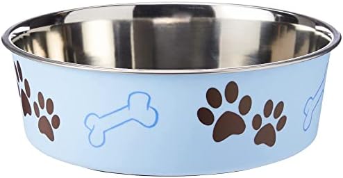 Loving Pets Bella Bowl, Dog Bowl, Extra Large, Murano Blue