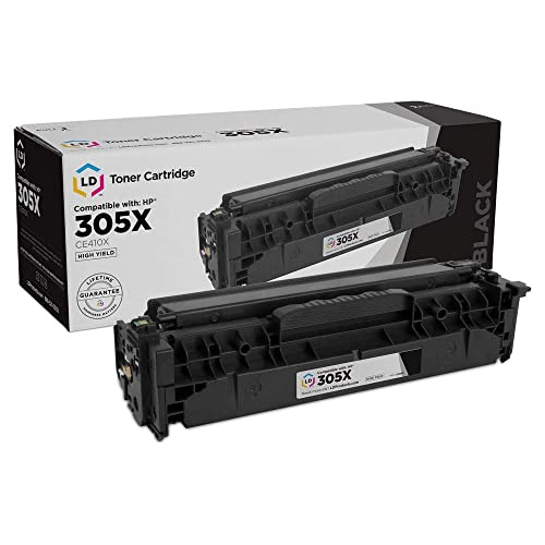 LD Products Compatible Toner Cartridge Replacement for (1-Pack, Black) CE410X HP 305X HP305X High Yield for use in Printer HP Laserjet & LaserJetPro: 300 Color MFP M375nw, 400 Color M451dn