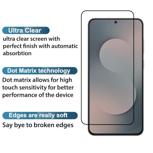 Image of POPIO Military-Grade Gorilla Tempered Glass For Samsung Galaxy S25 FE | 9H Hardness, Edge-to-Edge, Bubble-Free