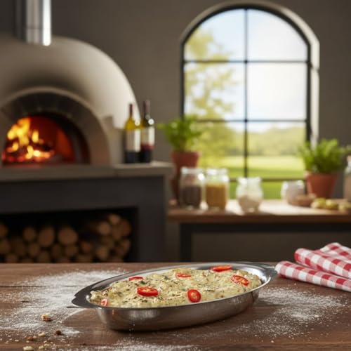 Soro Essentials- 12 oz. Stainless Steel Oval Au Gratin Dish Set of 2- Serving Dish for Individual Serving Casseroles Lasagna & Cobblers Table Serving Dishes Casserole Dishes Individual Gratin Dishes - Image 3