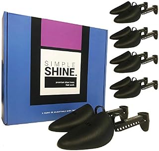 5 Pairs of Shoe Trees | 10 Premium Adjustable Length Shoes Shaper |