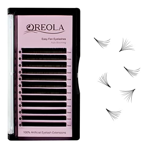 Extensiones de pestañas Oreola Easy Fan 0.07D Curl 10mm Cover