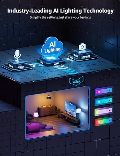 Lepro Smart Bulb E27, B1 Colour Changing WiFi Bulbs, Music Sync, Voice Control, AI Mood Recognition, 16 Million Colors, 806lm,Smart Screw Bulb Work with Alexa,Google Assistant App,2 Packs
