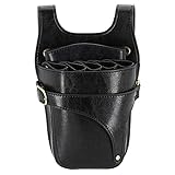 ❦ Das Top-PU-Leder aus hochwertigem, professionellem Friseur-Scherenbeutel-Holster mit großer Kapazität. Ein großartiger Organisator für die Arbeit im Friseursalon.