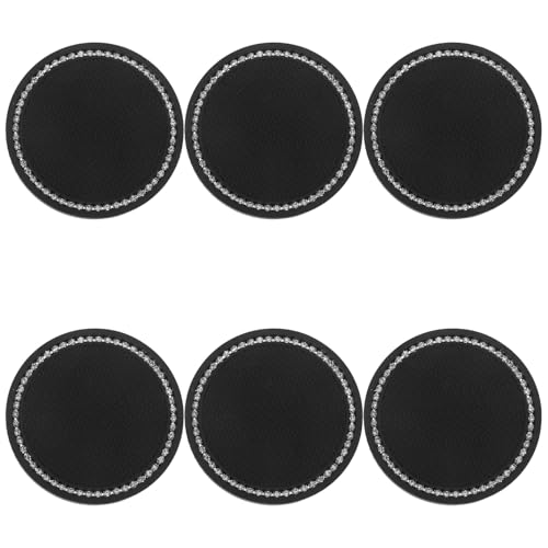 LIFKOME 6 St Bilkoppunderlägg med Strass Halkfria och Hållbara Bilmattor för Kopphållare Passform för Fordon Skyddar mot Smuts och Stötar Dekorativa Bilaccessoarer för Kvinnor