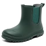 Pelbiuqik Rain Boots for Kids, Waterproof Ankle Chelsea Rubber Boots for Girls & Boys, Non-Slip with LightWeight Water Shoes for Toddler Outdoor Park, Hiking, Fishing, Farm
