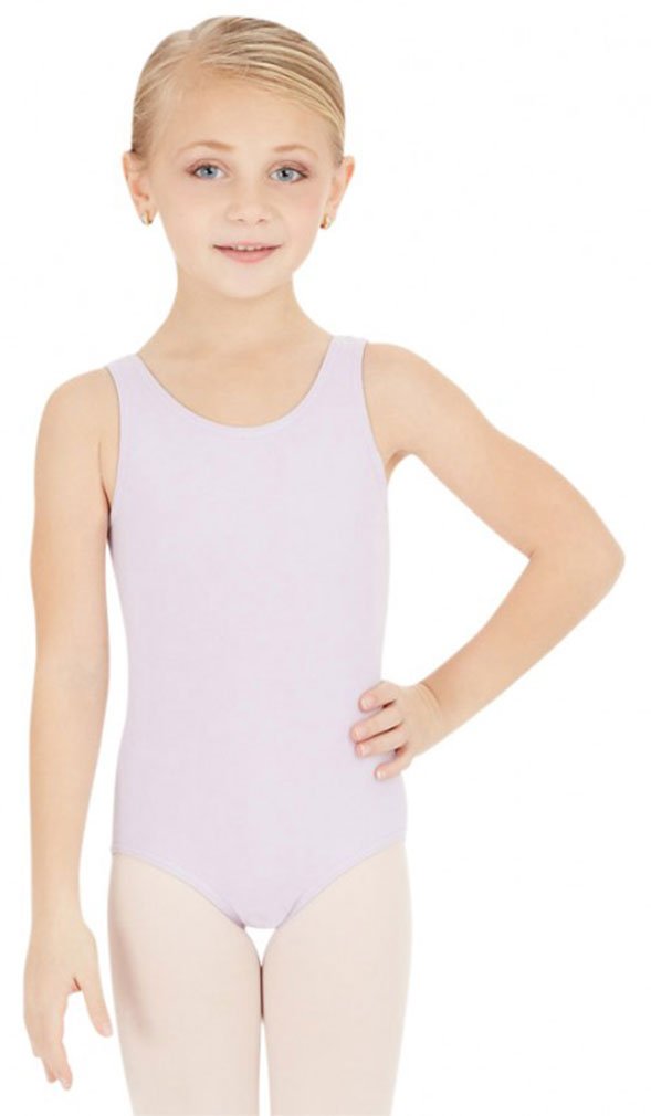 Capezio Little Girls' High Neck Tank Leotard, Lavender, Intermediate, 6-8 (CC201C) by Capezio - Used condition - US$14.37