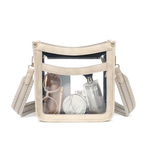LOXOMU Clear Crossbody Bag - Stadium Approved Clear Purse with Guitar Strap for Events, Concerts2