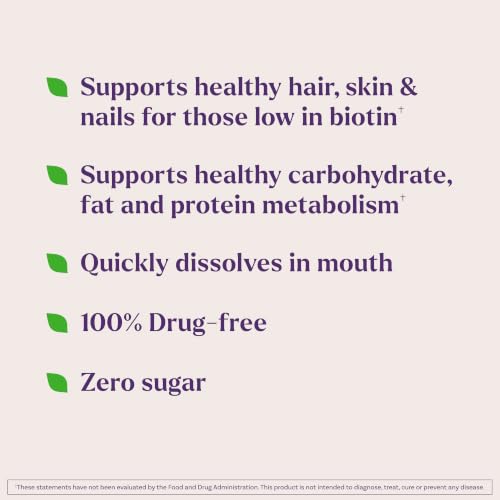 Natrol Biotin 10,000 mcg Fast Dissolve Tablets, Strawberry, 250 Count - image 6