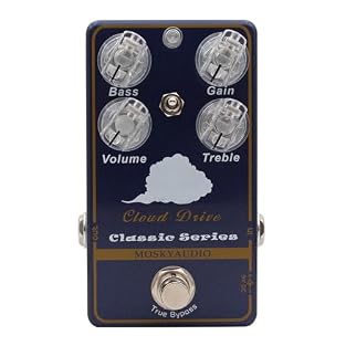 The Cloud Drive ( TMMY ) pedal is a fat clean booster to mid crunchy overdrive. Its not a high gain compressed type of lead pedal. It’s more about adding boost and distortion while keeping the dynamics and voicing of the amp The pedal is true bypass....