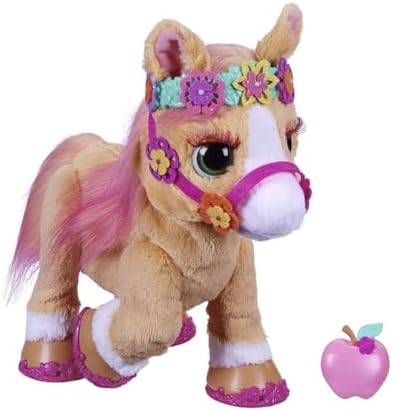 FurReal Cinnamon, My Stylin’ Pony Toy, 14-Inch Electronic Pets, 80+ Sounds & Reactions, 26 Accessories, Interactive Toys for 4 Year Old Girls and Boys and Up