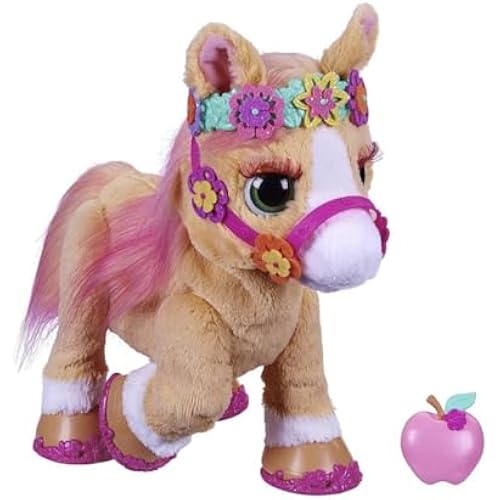 FurReal Cinnamon, My Stylin’ Pony Toy, 14-Inch Electronic Pets, 80+ Sounds & Reactions, 26 Accessories, Interactive Toys for 4 Year Old Girls and Boys and Up