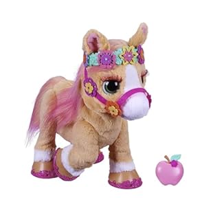 furReal Cinnamon, My Stylin’ Pony Toy, 14-Inch Electronic Pets, 80+ Sounds & Reactions, 26 Accessories, Interactive Toys for 4 Year Old Girls and Boys and Up