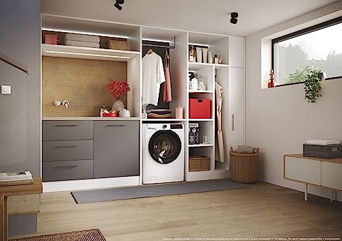 Hoover H-WASH 350 H3WPS6106TAMB-S Waschmaschine/Energieeffizienzklasse A/Füllmenge 10 kg/Eco-Power Inverter Motor/Power Care System/ActiveSteam/Wi-Fi + Bluetooth / 16 Programme